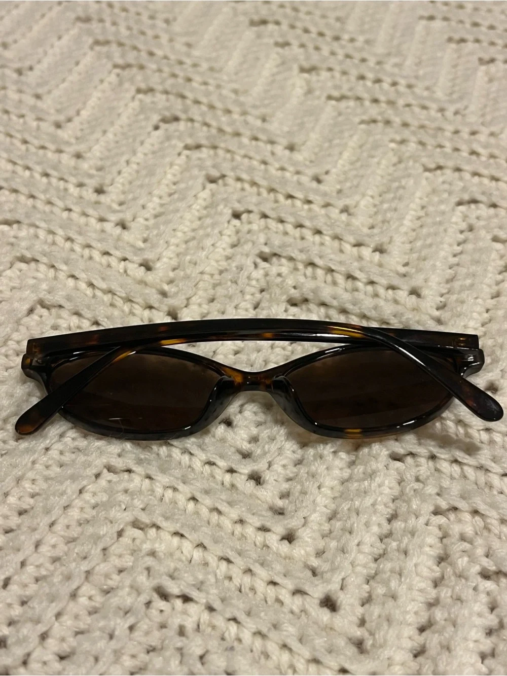 H&M Tortoiseshell Oval Sunglasses with Brown Lenses